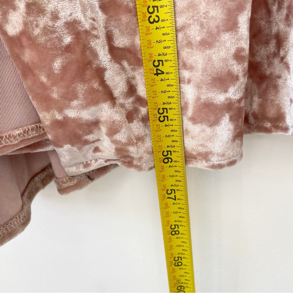 Xscape Pink Crushed Velvet Formal Gown | Size 12 - Picture 14 of 16